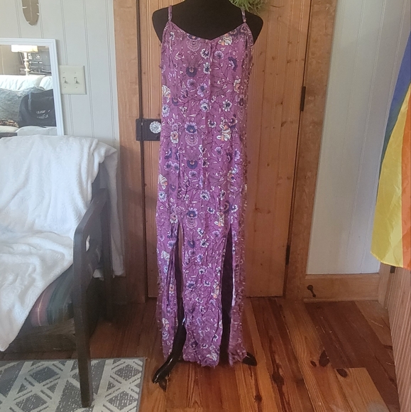 Wonderly XL maxi bodycon zip up dress with high slits - Picture 6 of 7